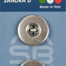 Sandra CARD208 Пуговицы, серебряный