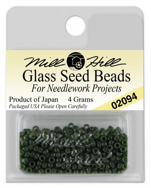 Mill Hill 02094 Opaque Moss - Бисер Glass Seed Beads