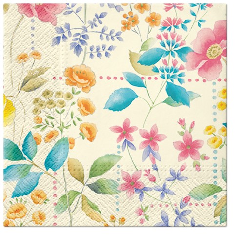 PAW Decor Collection SDL130900 Салфетка трехслойная для декупажа "Дикий луг"