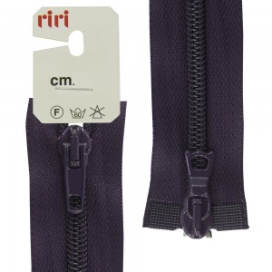 Riri 2519755/75/2510 Молния спираль, разъемная, 2 замка, 6 мм, 75 см, темно-фиолетовый