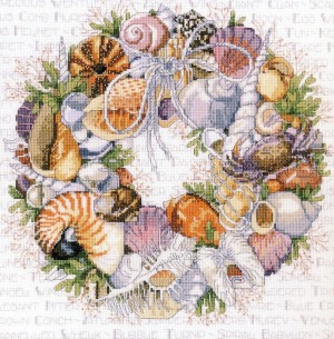 Janlynn 023-0359 Seashell Wreath