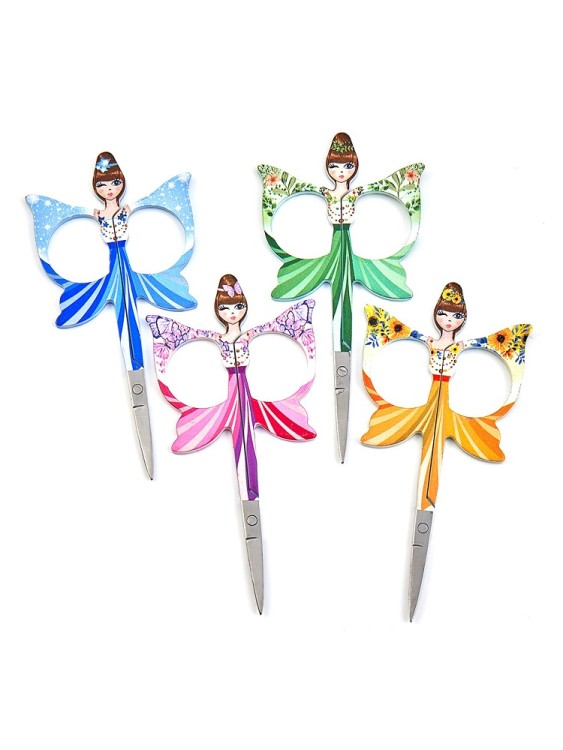 Hemline B4816.6 Набор ножниц для вышивания "Ангелочки", 10 см