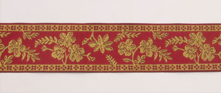 SAFISA 9089-50мм-02 Лента жаккард с люрексом, ширина 50 мм, цвет 02