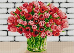 Конек 1420 Красные тюльпаны