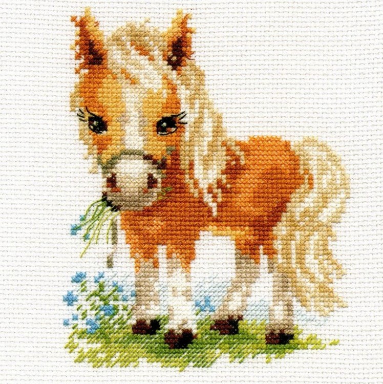 Набор для вышивания Алиса 0-114 Белогривая лошадка