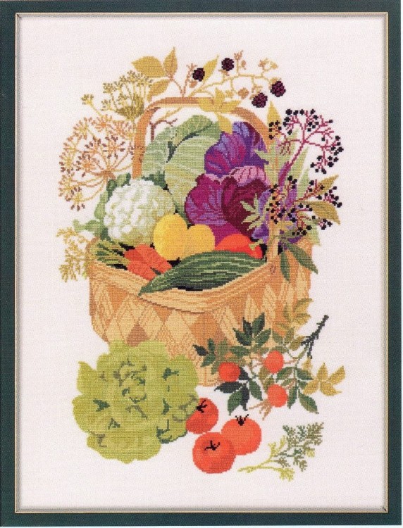 Набор для вышивания Eva Rosenstand 08-4176 Корзина с овощами