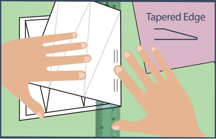 Hemline NL4210 Пластиковая линейка - шаблон для припусков