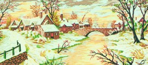 Collection D'Art 13971 Ткань с рисунком для вышивания