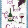 Набор для вышивания DMC BK1431 Tick Tock Wine Oclock
