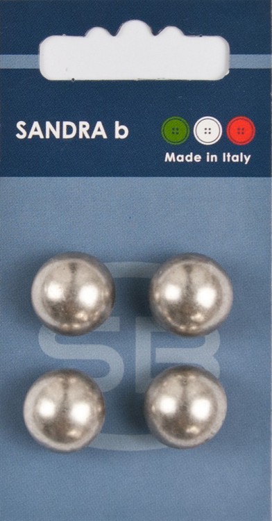 Sandra CARD209 Пуговицы, серебряный