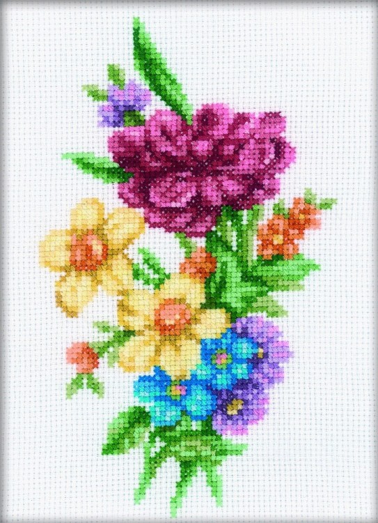 Набор для вышивания РТО C109 Букетик срезанных цветов