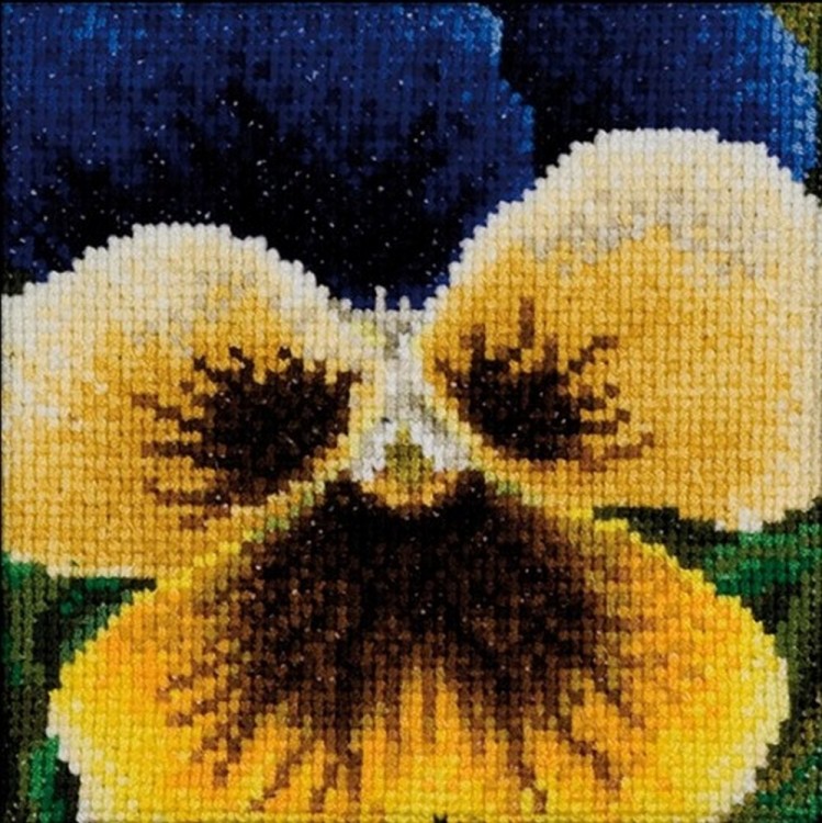 Набор для вышивания Thea Gouverneur 463A Pansy (Анютины глазки)