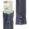 Riri 6016575/80/2124 Молния тракторная, разъемная, 2 замка, 8 мм, 80 cм, серо-голубой темный