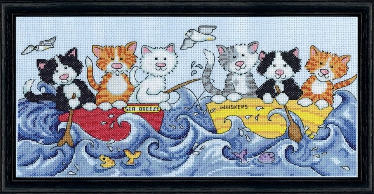 Набор для вышивания Design Works 2858 Морские котятки