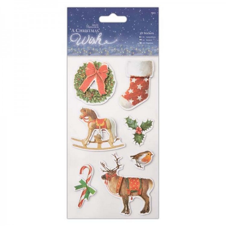 Docrafts PMA801901 Набор стикеров 3D A Christmas Wish
