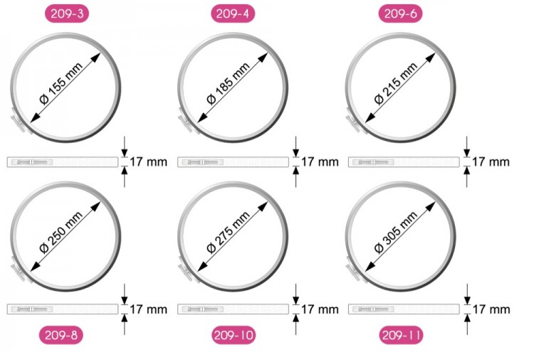Klass&Gessmann 209-6 Пяльцы для вышивания круглые с замком