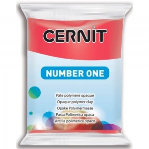 Efco 7941463 Полимерная глина Cernit №1, рождественский красный насыщенный (100% opacity)