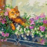 Белоснежка 340-AS Любимый кот на отдыхе