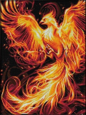 Алмазная живопись АЖ-1853 Огненный феникс