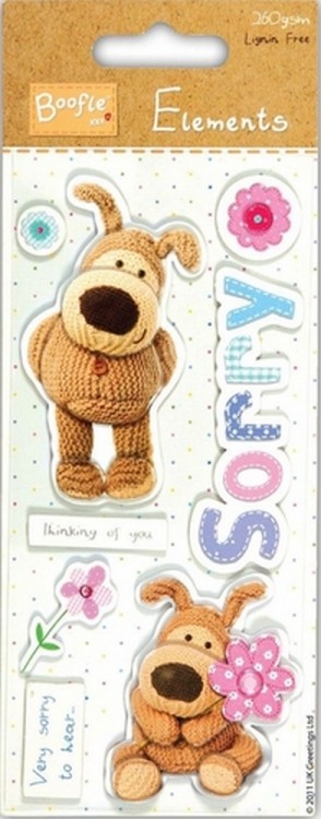 Docrafts BOF373122 Наклейки 3D "Прости", BOOFLE