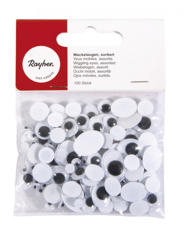 Rayher 8920900 Глазки подвижные, самоклеющиеся