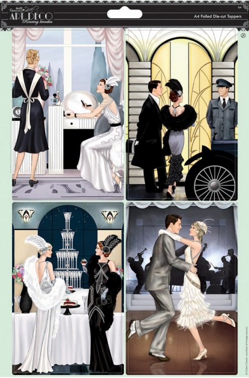 Docrafts PMA157214 Набор бумаги с высечкой "Потрясающее время" Art Deco