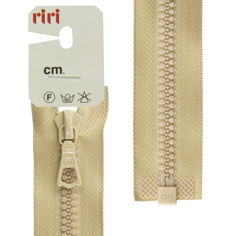 Riri 5753720/40/2212 Молния тракторная, разъемная, 6 мм, 40 cм, бежевый