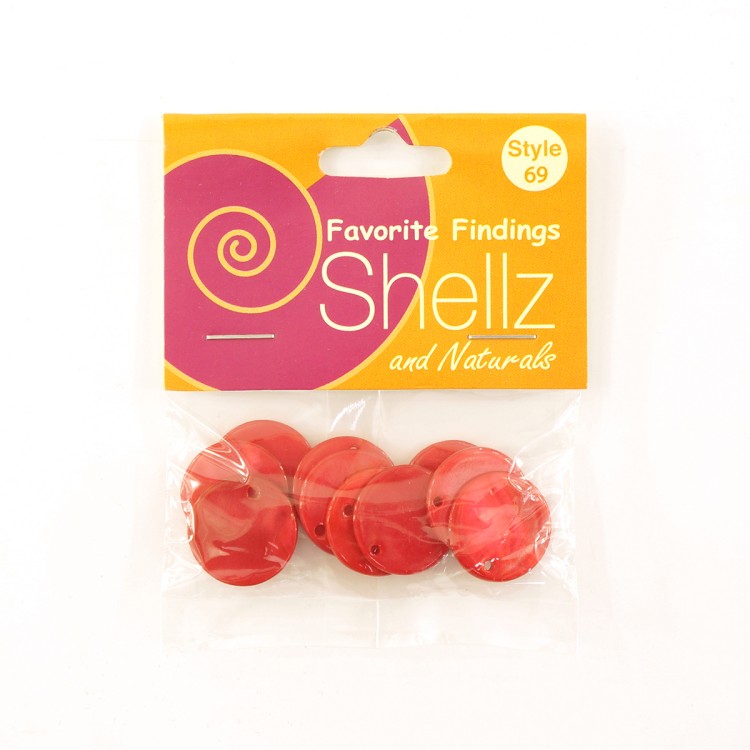 Blumenthal Lansing 1850 00069 Пуговицы "Shellz & Natural" Round River Shell Dangles