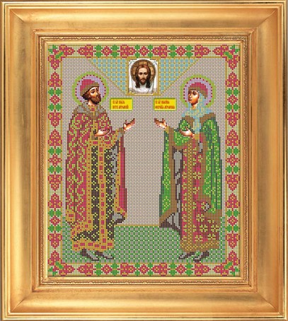 Набор для вышивания Galla Collection И028 Икона Св. Петр и Феврония Муромские