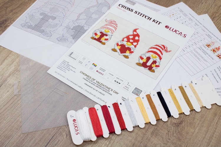 Набор для вышивания Luca-S JK031 Гномы на День Святого Валентина