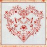 Набор для вышивания Панна SO-1403 (СО-1403) Оберег. Сердце с голубями