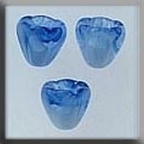 Mill Hill 12032 Декоративная подвеска "Small Bell Flower Marbled Light Blue"