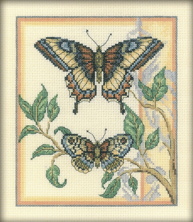 Набор для вышивания РТО C131 Тандем бабочек