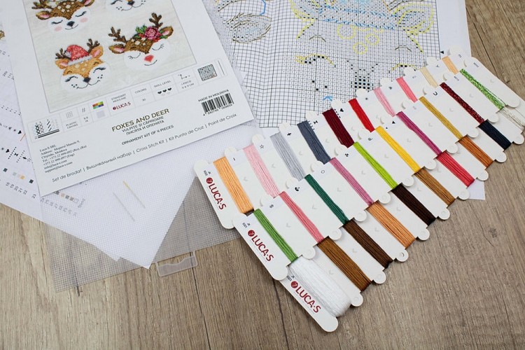 Набор для вышивания Luca-S JK032 Лисята и оленята