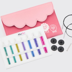 KnitPro 47437 Набор "Midi" спиц съемных укороченных "Zing"