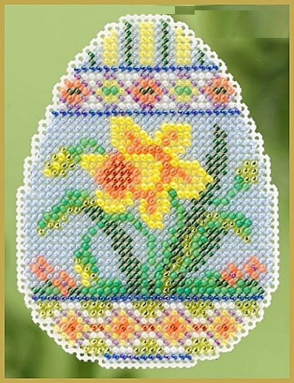 Набор для вышивания Mill Hill MH185102 Daffodil Egg (Яйцо "Нарцисс")