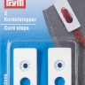 Prym 416601 Ограничители для шнура с двумя отверстиями и резиновой спиралью