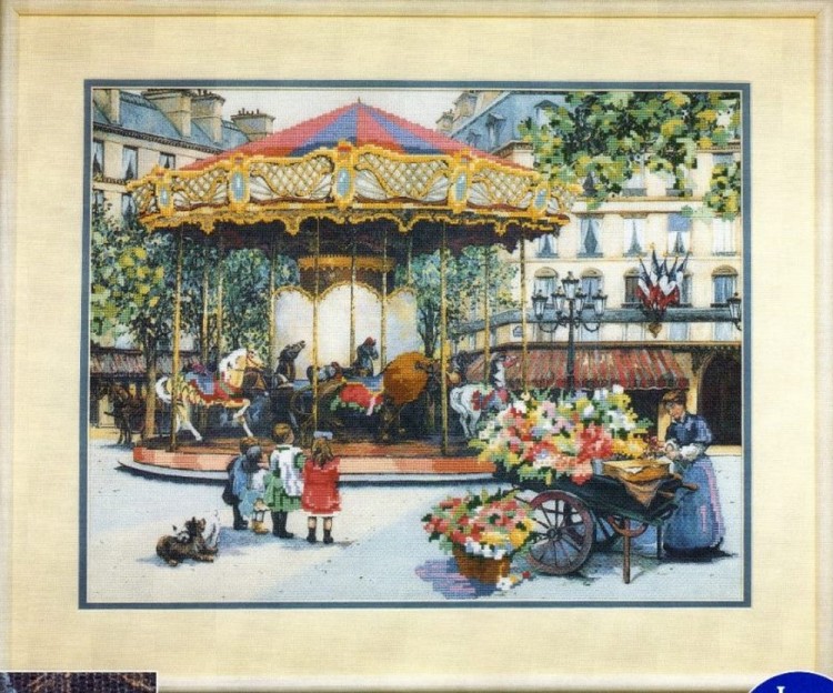 Набор для вышивания J.&P.Coats 23907 French Carousel (Французская карусель)