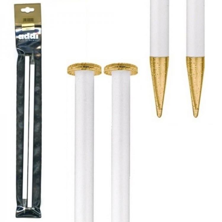 Addi 400-7 Спицы прямые, пластик 40см Addi 400-7 Спицы прямые, пластик 40см