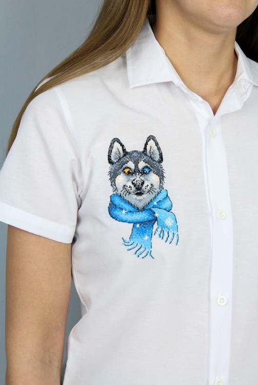 Набор для вышивания Жар-Птица В-1035 Забавный хаски