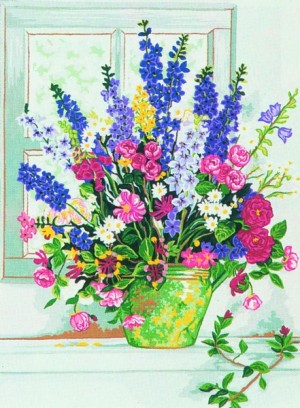 Collection D'Art 12964 Ткань с рисунком для вышивания