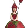 Fiebiger Floristik 850140-500 Фигурка декоративная, Blumenmadchen "Роза"
