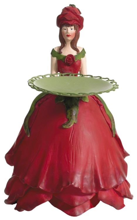 Fiebiger Floristik 850141-500 Фигурка декоративная, Blumenmadchen "Роза"