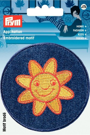 Prym 923121 Термоаппликация джинсовая "Солнце"