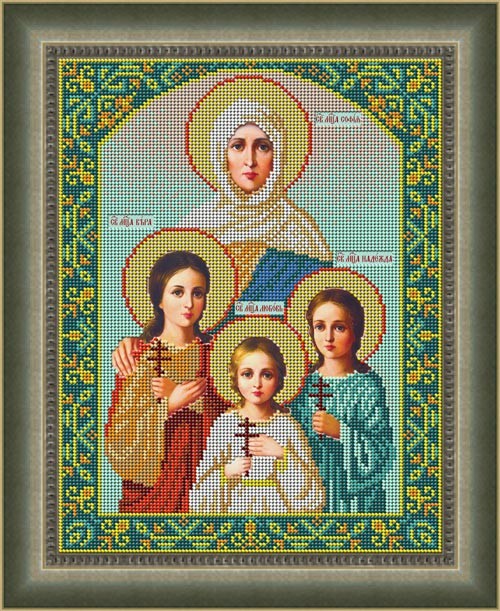 Набор для вышивания Galla Collection И048 Икона Вера, Надежда, Любовь и мать их София