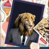 Фрея RSNP-0010 Аппликация с наклейками "Деловой лев"