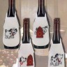 Набор для вышивания Permin 78-9303 Фартучки на бутылки "Собачки"