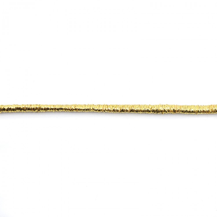 SAFISA 25275-1мм-101 Шнур металлизированный SPIRAL, ширина 1 мм, цвет 101 - золотой
