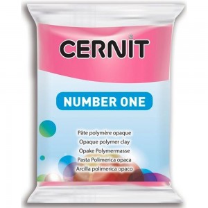 Efco 7941481 Полимерная глина Cernit №1, малиновый с эффектом восковой полупрозрачности (50% opacity)