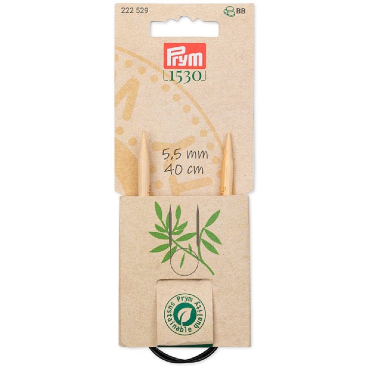 Prym Спицы круговые укороченные 40 см, серия "Prym 1530" 5,5